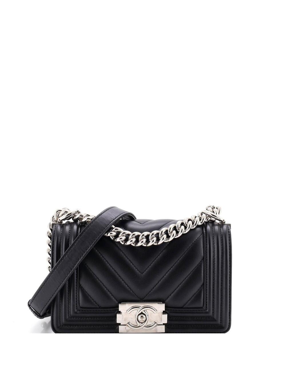 Chanel Boy Flap Bag Chevron Lambskin #350951C45B